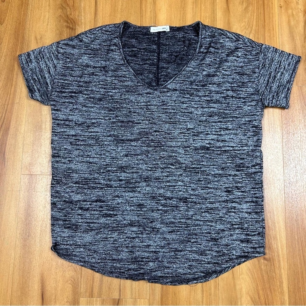 Rag & Bone Women’s Black and Gray Short Sleeve t-shirt V-Neck Size S/P